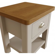 Sigma Grey 1 Drawer Lamp Table