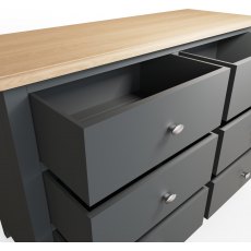 Omega Grey 6 drawer chest