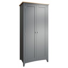 Omega Grey 2 Door full hanging wardrobe