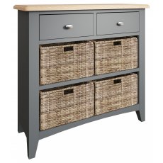 Omega Grey 2 Drawer 4 Basket Unit