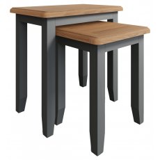 Omega Grey Nest of 2 Tables