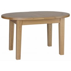 Lisbon Oak 132-165cm Small D-End Ext Table