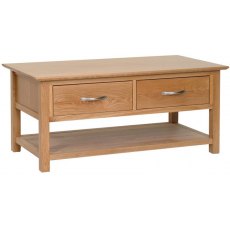 Lisbon Oak Coffee Table/2 Drawers