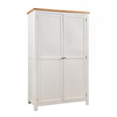 Bristol Ivory Painted Double Full Hanging Wardrobe