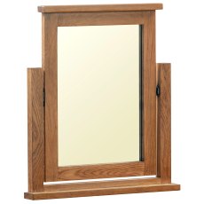 Bristol Rustic Oak Vanity Mirror