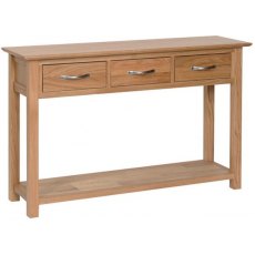 Lisbon Oak Large Console Table