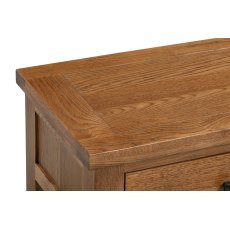 Bristol Rustic Oak 3 Drawer Bedside