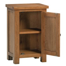 Bristol Rustic Oak Small 1 Door Cabinet