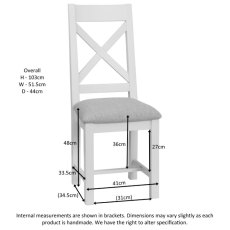 Bristol Painted Cross Back Dining Chair