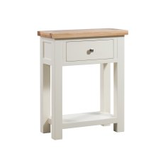 Bristol Ivory Painted Small Console with 1 Drawer & Shelf