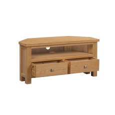 Bristol Oak Large Corner TV Unit