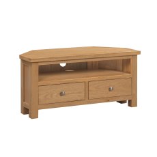 Bristol Oak Large Corner TV Unit