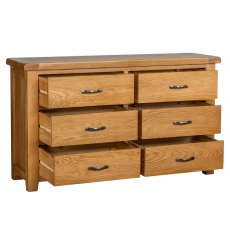 Oaken 6 Drawer Wide Chest of Drawers