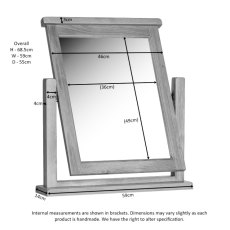 Oaken Dressing Table Mirror