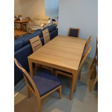 #ercol Romana Medium Extending Dining Table with 6 Chairs