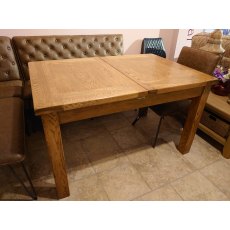 #Riad Rustic Oak Extending Dining