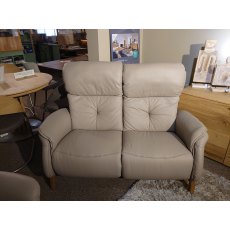 Clearance Himolla Swan 2 Seater Electric Sofa with Heart Balance Action