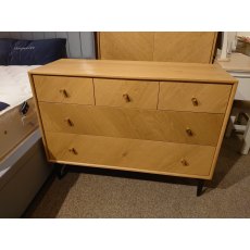 Clearance ercol Monza 5 Drawer Wide Chest