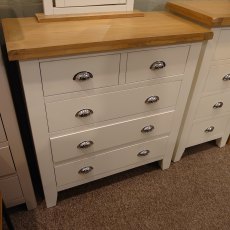 Clearance Newlyn White 2 + 3 Chest of Drawers