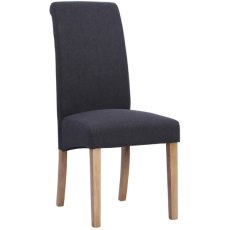 Lisbon Westbury Dark Grey Fabric Chair - Home assembly needed if collected