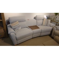 Clearance G Plan Hurst Curved Sofa with Electric Recliners