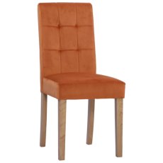 Lisbon Ashbury Sunset Velvet Chair - Home assembly needed if collected