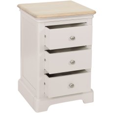 Lugano 3 Drawer Bedside