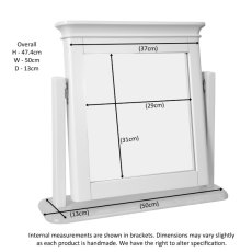 Lugano Dressing Table Mirror