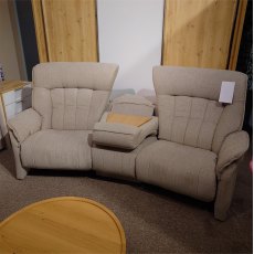 Clearance Himolla Rhine Curved Fabric Sofa