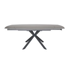 Sintered stone extending swivel table - Grey