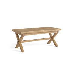 Wellington Oak 200-245cm Cross Leg Extending Dining Table