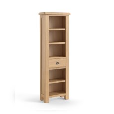 Wellington Oak Slim Bookcase