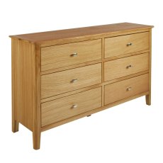 Dorset Oak 3 + 3 Chest of Drawers