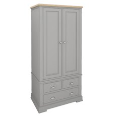 Olive Painted Gents Double Wardrobe