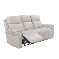 Milan 3 Seater Electric Sofa - Stone