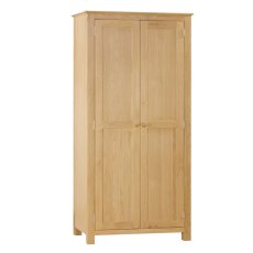Portland Oak All Hanging Double Wardrobe