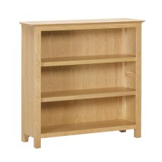 Portland Oak 3'0 Low Bookcase