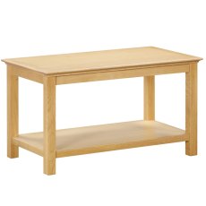 Portland Oak Coffee Table  with Shelf