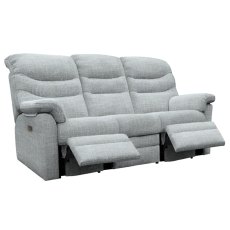 G Plan Ledbury Recliner 3 Seater Sofa with Electric Head & Lumber - Fabric
