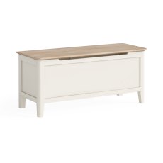 Oxford Painted Blanket Box (Off White)