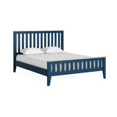 Oxford Painted 5'0 Slatted Bed (Blue)