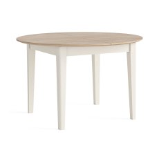 Oxford Painted 120-155cm Round Extending Table (Off White)