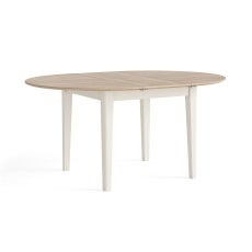 Oxford Painted 120-155cm Round Extending Table (Off White)