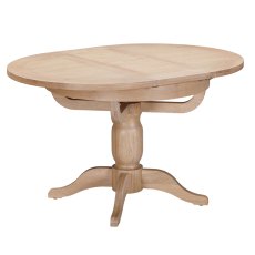 Milford Oak Round Pedestal Extending Table