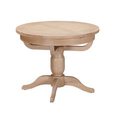Milford Oak Round Pedestal Extending Table