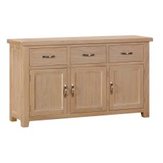 Milford Oak 3 Door 3 Drawer Sideboard