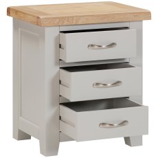 Milford Painted 3 Drawer Bedside