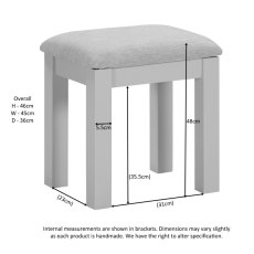 Milford Painted Stool