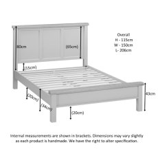 Milford Painted 4'6 Bed