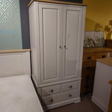 Clearance Olive Double Wardrobe on Drawer